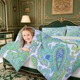 thumbnail image 3 of Erosebridal Navy Paisley Queen Comforter Set,Abstract Design Comforter Sets Queen,3-Piece,1 Comforter and 2 Pillowcases,Light Gray Reversible, 3 of 7