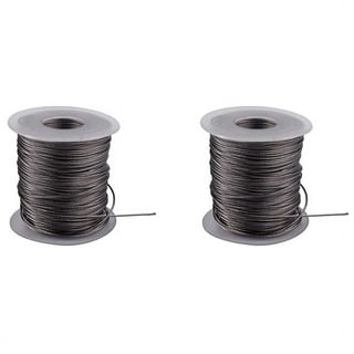 Stainless Steel 316 Wire Rope on Reel, 7x7 Strand Core, 1/8 Bare OD, 250'  Length, 340 lbs Breaking Strength