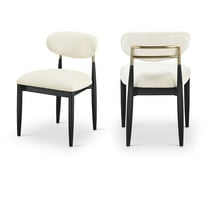 Meridian Furniture Riccio Cream Performance Fabric Dining Side Chair (Set of 2)