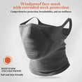 thumbnail image 4 of Wuztai Breathable Windproof Face Mask, Motorcycle Riding Mask with Ear Hanging, Ice Silk Sunscreen Face Cover, 4 of 4