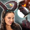thumbnail image 3 of Yuarrent Decoraciones de Halloween Devil Horn Accesorios para el cabello Prom Diadema para Masquerade Carnival Halloween Type3 NO3 Yuarrent HA037221-00, 3 of 6
