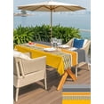 thumbnail image 5 of Outdoor Tablecloth with Umbrella Hole for Patio/Picnic/Party/Camping, Yellow Grey Stripes Waterproof Table Cloth Rectangle Table Cover Washable, Abstract Lines Geometric Modern Art (54"x 80"), 5 of 8