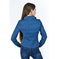 thumbnail image 3 of Camisa denim entallada Roman Fashion /Juvenil, 57331 (Azul medio) azul M, 3 of 5