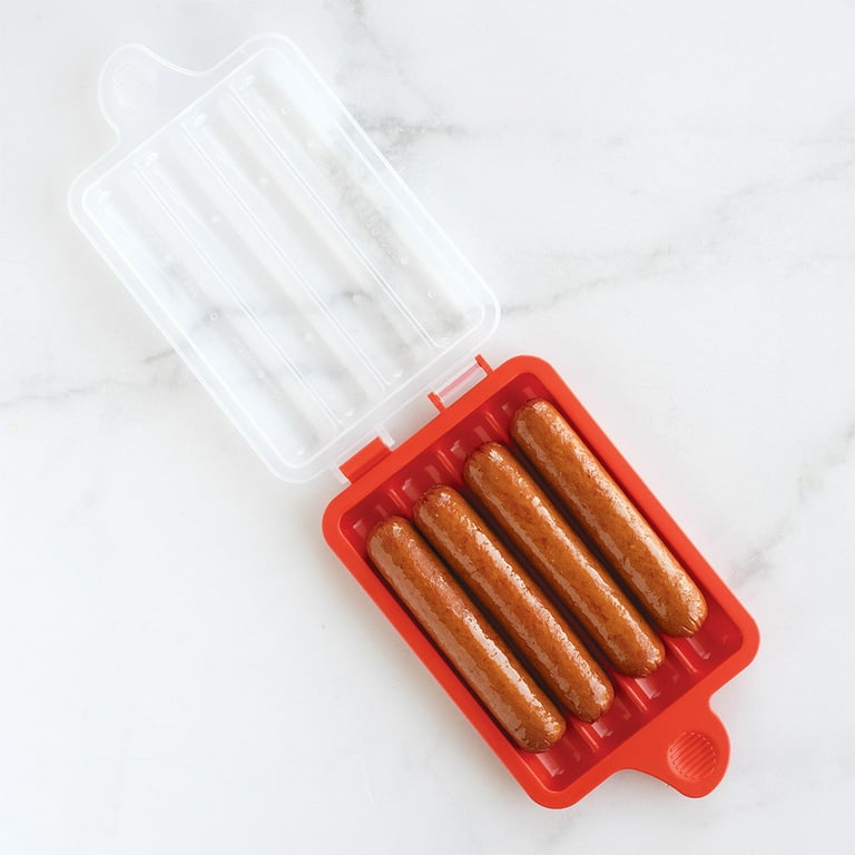 Nordic Ware Hot Dog Steamer - Microwave Cooker for Four Hot Dogs