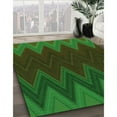 thumbnail image 2 of Ahgly Company Indoor Rectangle Patterned Dark Forest Green Area Rugs, 4' x 6', 2 of 6