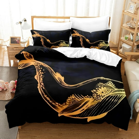 Home Bed Set Quilt Cover Set Sea Turtle Painting Bedding Cover Suit Boy Man Luxury Home Bed Clothes