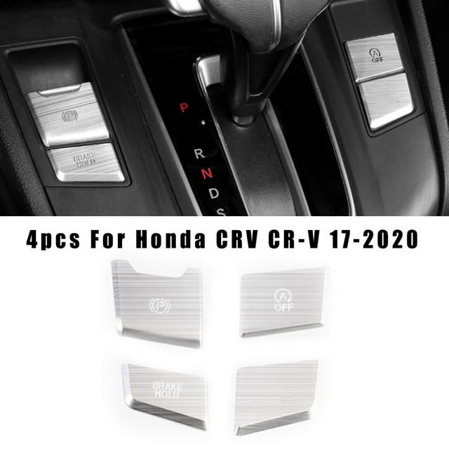 Aluminum Alloy Console Handbrake Button Cover Trim Decoration Fit For CRV CR-V 17-2020