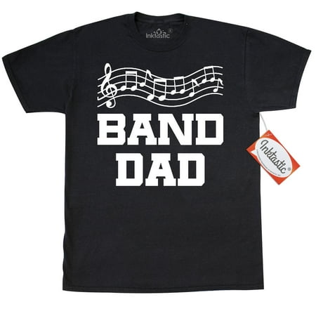 Inktastic Band Dad Staff T-Shirt Marching High School Music Best T Shirts Mens Adult Clothing Apparel Tees T-shirts
