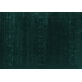 thumbnail image 1 of Ahgly Company Machine Washable Indoor Rectangle Abstract Turquoise Blue Contemporary Area Rugs, 4' x 6', 1 of 4