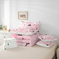 thumbnail image 5 of Manfei Christmas Snowman Child Twin Bedding Sets 7-Piece, Rustic Farmhouse Tree Bedding Comforter Set, Kawaii Love Heart Reversible Sheet Sets, Luxury Bedroom Decor, 5 of 7
