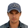 thumbnail image 3 of Sun Hats for Women Unisex Distressed 3D Embroidered Texas Baseball Cap Unique Casual Navy One Size, 3 of 5