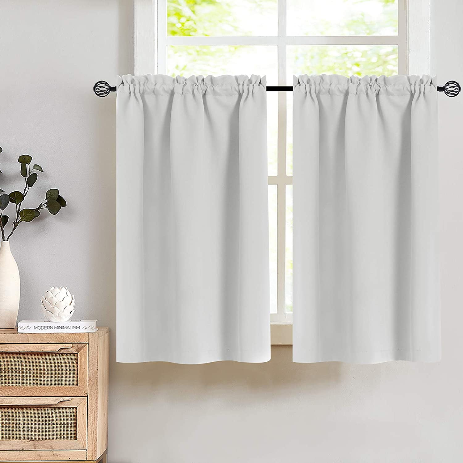 FfycinKitchen Curtains Tier Curtains Window Curtain Set Cafe Curtains