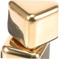 thumbnail image 3 of 32 Pcs Metal Ice Cubes Gold Suit Stainless Steel Ice Cube Drinkware Set Ice Cooling Cubes Cooling Whisky Rocks Whisky Cooler Reusable Household Ice Cube Reusable Whiskey Stones Box, 3 of 5