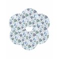 thumbnail image 7 of 13 Inch Round Placemats Set of 6, Blue Teal Coastal Non Slip Heat Insulation PP Table Mats, Coral Starfish Seaside Summer Beach Washable Place Mats for Kitchen Dining Party Table Decor, 7 of 7