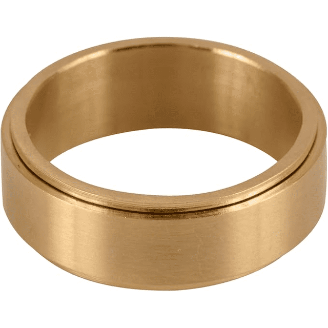 Anillos Hombre Giratorios, Anillo Anti Ansiedad de Acero Inoxidable Baño de Oro 18k, Xtellar color dorado