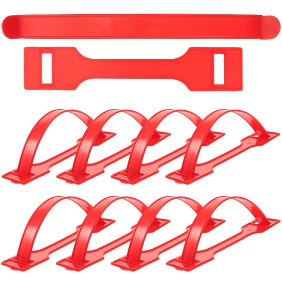 100Sets Red Plastic Cardboard Box Handles for Easy Carrying and Shipping