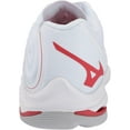 thumbnail image 3 of Mizuno Wave Lightning Z6 Women's Volleyball Shoe, Size 13, White-Red (0010), 3 of 7