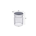 thumbnail image 2 of JERFIT Modern End Table with Tempered Glass Top, Chrome Metal Side Table for Living Room, Sofa, Bedroom, 21 Inch Contemporary Accent Table, 2 of 7