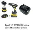 thumbnail image 1 of Battery adapter for De*walt 18v 20V 60V Battery use on Worx-5Pin Power tools, 1 of 3