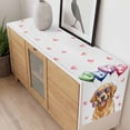 thumbnail image 4 of Valentine's Day Table Runner - 36 Inch Long, Kitchen Dining Table Runner Dresser Scarves, Cute Dog Love Balloon Rose Romantic Farmhouse Decor for Coffee Tables Wedding Party Banquet, 4 of 8