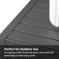 thumbnail image 3 of Outdoor End Table Aluminum C-Shaped Side Table Weather Resistant Patio Side Tables,Grey, 3 of 5