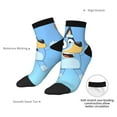 thumbnail image 6 of Silaia Bluey Print Adult Socks,Ankle Athletic Running Socks,Cushioned Breathable Low Cut Sports Tab Socks for Men and Women,Moisture-Wicking Crew Socks, 6 of 7