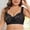 Black, variant on Elegant Front-Button Seamless Bra for Everyday Comfort Backless Design with Adjustable Straps and Cup Detailing Suitable for Casual Home Wear