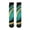 Green and Gold Marble Pattern, variant on Pink Marble Pattern Women's Crew Socks, Mid-calf Polyester Running Athletic Socks with Reinforced Heel & Toe, Breathable Durable Gifts Ideas for Women Ladies