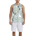 thumbnail image 6 of Rocae Goose and Doodle Flowers for Men's Basketball Jersey Lightweight and Breathable Athletic Tank Top,Quick-Drying Sports Jersey, 6 of 9