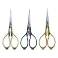 thumbnail image 3 of BUYISI Durable Scissors Shears Polyester Retro Design Sewing Stainless Steel Tailor Toolbox Vintage Cotton Craft Garden Blue, 3 of 5