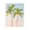 Tropical Palm Twins Sunrise, variant on Stupell Industries Rustic Lodge Seaside Summer Picnic For Two Black Framed Print Under Glass, 13 x 16, by Ziwei Li