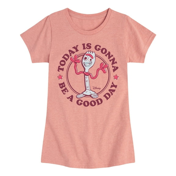 Toy Story 4 - Today Is Gonna Be A Good Day Forky - Toddler & Youth Girls Short Sleeve Graphic T-Shirt