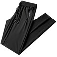 thumbnail image 4 of JIUKE Mens Sweatpants Drawstring High Waisted Thin Summer Joggers Pants Cinch Bottom Baggy Lounge Trousers, 4 of 7