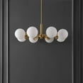thumbnail image 6 of Safavieh 8-Light Mid-Century Modern Iron Gold Sputnik Chandelier, 6 of 8