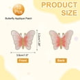 thumbnail image 2 of Uxcell Butterfly Iron on Patches, Embroidered Sew on Applique Repair Patch for Backpacks Clothing Shoes Light Pink, 2 of 6