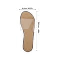 thumbnail image 2 of WEUVEB 1Par Sandalias Transparentes Con Suela Plana Para Uso En Y Exterior, 2 of 7