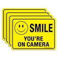 thumbnail image 1 of Cartel de aluminio Faittoo Smile You're On Camera de 25 x 18 cm (paquete de 4 unidades), 1 of 8