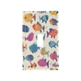 thumbnail image 2 of Switch Panel Switch Decoration 2.76x4.53x0.28 Inches Duplex Outlets Switch Plate Wall Plates Living Room Kitchen Bedroom Study Switches Colorful Fish Cartoon, 2 of 8