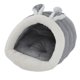 thumbnail image 1 of Orejas de conejo, perrera para gatos y perros, lavable a máquina, semicerrada, esponja elástica alta, zapatillas redondas, perrera para mascotas, color gris, 1 of 5