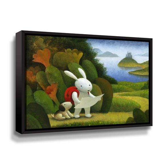 Artwall Adventurers, Gallery Wrapped Floater-framed Canvas by Chris Miles