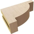 thumbnail image 6 of 3"W x 9"D x 6"H Classic Alpine Rough Cedar Woodgrain TimberThane Corbel, Primed Tan, 6 of 6