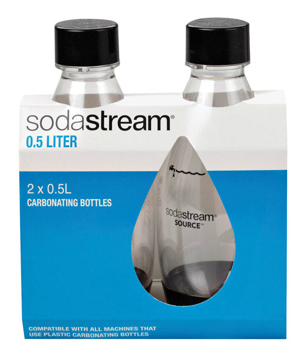 SodaStream SodaStream 1748220010 Carbonated Bottles, Black, 0.5 Leter