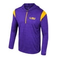 thumbnail image 2 of Men's Colosseum Purple LSU Tigers Dozer Half-Zip Windshirt, 2 of 3