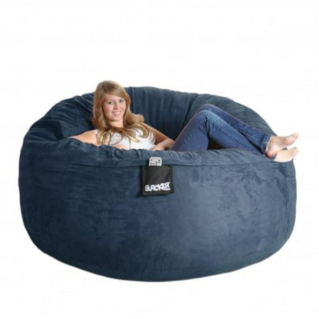 Slacker Sack Navy Blue 6 Foot Microfiber And Memory Foam Bean Bag Slacker Sack Navy Blue 6 Foot Microfiber And Memory Foam Bean Bag