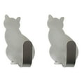 thumbnail image 3 of Visland 2Pcs Hook Sturdy Strong Adhesive Cat Design Stainless Steel Sticky Hook for Kitchen, 3 of 9