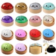 thumbnail image 3 of Mystery Giant Dumplings Squishies, Soft Squishy Soft Squeeze Stress Ball with Food Steamer, Realistic Steamed Bun Fidget T-oy, Sensory Relief for Adults, 3 of 6