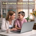 thumbnail image 4 of Lenovo Ideapad 3 15.6" FHD IPS Anti-Glare Touch Laptop, Intel Core i3-1115G4, 16GB DDR4, 2TB Storage (1TB SSD+1TB Docking Station Set), 720p HD Camera with Privacy Shutter, WiFi 6, Win 11 Pro, Gray, 4 of 10