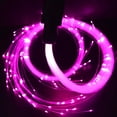 thumbnail image 3 of serony Fouet Optique à DEL Lumineux pour Fête Festivals Spectacles de Lumières Fouet à DEL Optique Poignée Argentée, 3 of 6