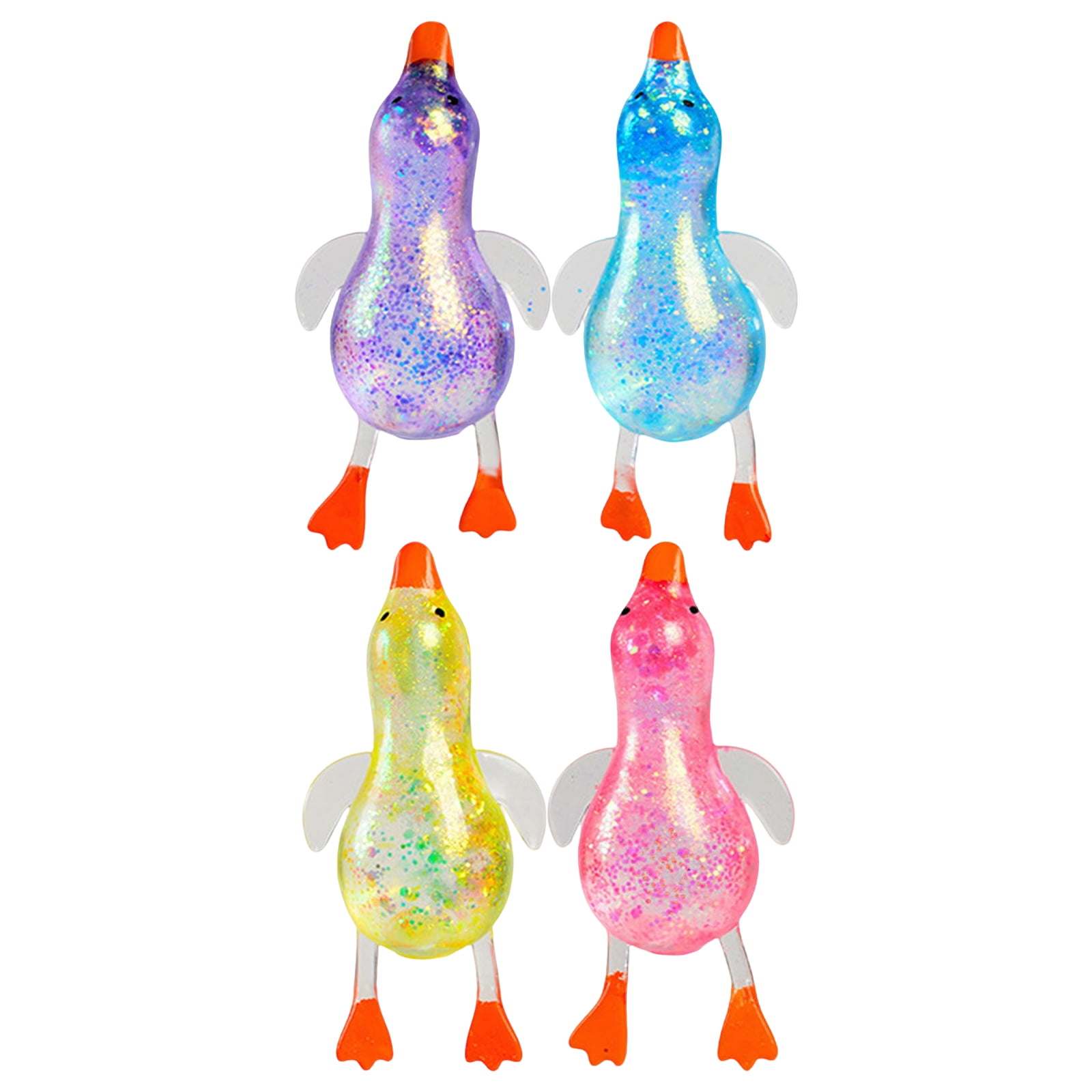 Cute Duck Squishy Sugar Stress Ball,Soft Duck Stress Relief Sugar Ball Toys and Moldable Slow Rise Relaxing Sensory Fidget Stress（Random Color, 1Pcs)