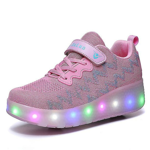 Patines Ocio Deportes Zapatos Ninos Dos Ruedas Led Luz Intermitente Automatico Invisible Patines De Ruedas rosa 30 Telefono movil Telefono movil Accesorios para telefonos moviles Walmart en linea